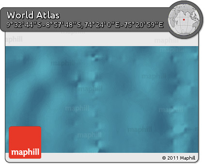 Satellite 3D Map of the Area around 9° 15' 16" S, 74° 52' 30" E