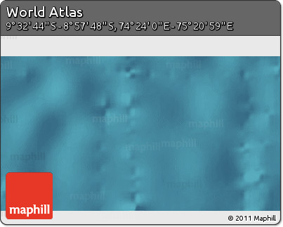 Satellite 3D Map of the Area around 9° 15' 16" S, 74° 52' 30" E