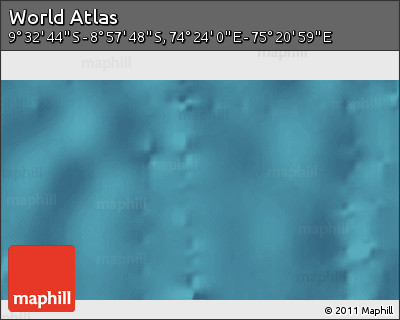 Satellite 3D Map of the Area around 9° 15' 16" S, 74° 52' 30" E