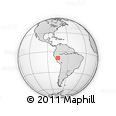 Outline Map of the Area around 9° 15' 16" S, 74° 43' 29" W, rectangular outline