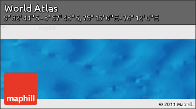 Physical Panoramic Map of the Area around 9° 15' 16" S, 75° 43' 29" E