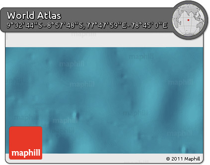 Satellite 3D Map of the Area around 9° 15' 16" S, 78° 16' 30" E