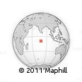Outline Map of the Area around 9° 15' 16" S, 78° 16' 30" E, rectangular outline