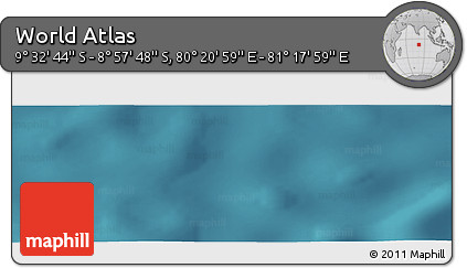 Satellite Panoramic Map of the Area around 9° 15' 16" S, 80° 49' 29" E