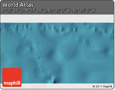 Satellite 3D Map of the Area around 9° 15' 16" S, 83° 13' 29" W