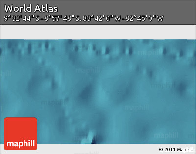Satellite 3D Map of the Area around 9° 15' 16" S, 83° 13' 29" W