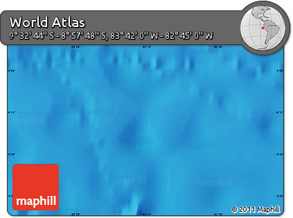 Physical Map of the Area around 9° 15' 16" S, 83° 13' 29" W