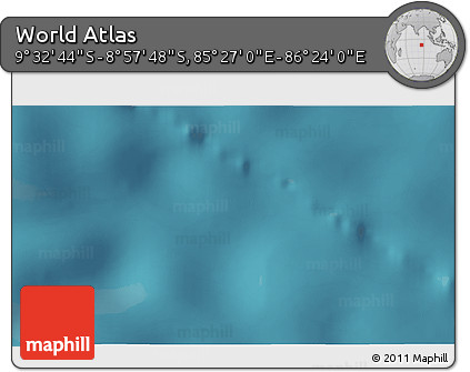 Satellite 3D Map of the Area around 9° 15' 16" S, 85° 55' 30" E