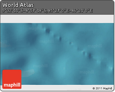 Satellite 3D Map of the Area around 9° 15' 16" S, 85° 55' 30" E