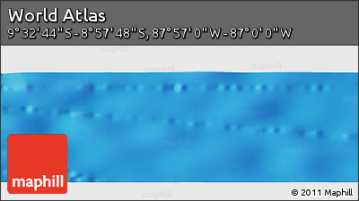 Physical Panoramic Map of the Area around 9° 15' 16" S, 87° 28' 29" W