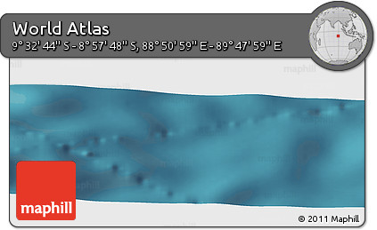 Satellite Panoramic Map of the Area around 9° 15' 16" S, 89° 19' 29" E