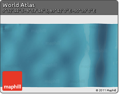 Satellite 3D Map of the Area around 9° 15' 16" S, 90° 10' 30" E