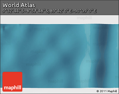 Satellite 3D Map of the Area around 9° 15' 16" S, 90° 10' 30" E