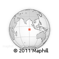 Outline Map of the Area around 9° 15' 16" S, 90° 10' 30" E, rectangular outline