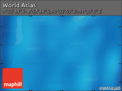 Physical Map of the Area around 9° 15' 16" S, 91° 1' 30" E