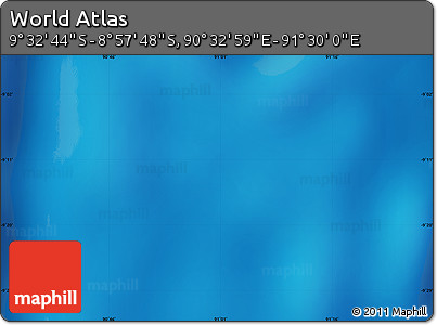 Physical Map of the Area around 9° 15' 16" S, 91° 1' 30" E