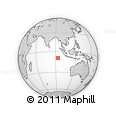 Outline Map of the Area around 9° 15' 16" S, 93° 34' 29" E, rectangular outline