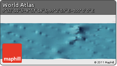 Satellite Panoramic Map of the Area around 9° 15' 16" S, 99° 31' 30" E
