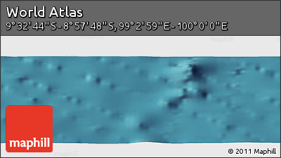 Satellite Panoramic Map of the Area around 9° 15' 16" S, 99° 31' 30" E