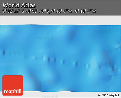 Physical 3D Map of the Area around 9° 15' 16" S, 9° 16' 30" W