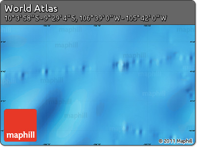 Physical Map of the Area around 9° 46' 31" S, 106° 10' 30" W