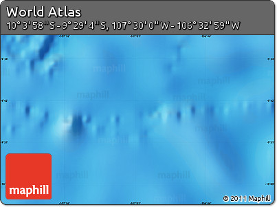 Physical Map of the Area around 9° 46' 31" S, 107° 1' 30" W