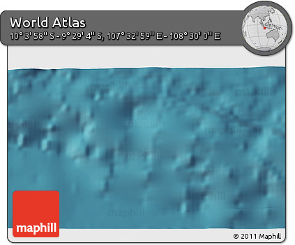 Satellite 3D Map of the Area around 9° 46' 31" S, 108° 1' 30" E