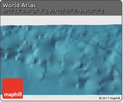 Satellite 3D Map of the Area around 9° 46' 31" S, 108° 1' 30" E