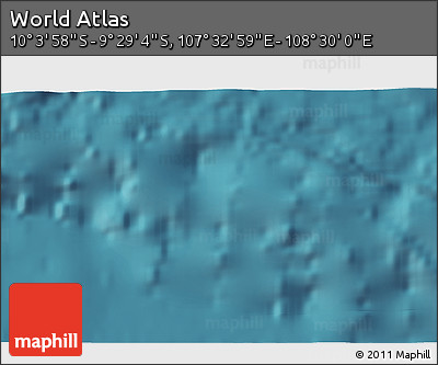 Satellite 3D Map of the Area around 9° 46' 31" S, 108° 1' 30" E