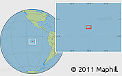 Savanna Style Location Map of the area around 9° 46' 31" S, 108° 43' 29" W