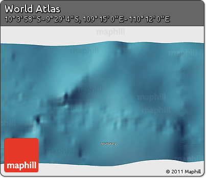 Satellite 3D Map of the Area around 9° 46' 31" S, 109° 43' 29" E