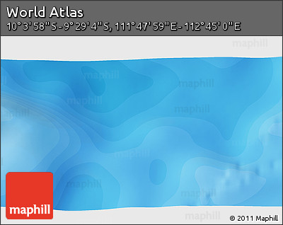 Political 3D Map of the Area around 9° 46' 31" S, 112° 16' 30" E