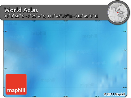 Physical Map of the Area around 9° 46' 31" S, 112° 16' 30" E