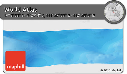 Political Panoramic Map of the Area around 9° 46' 31" S, 112° 16' 30" E