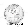 Outline Map of the Area around 9° 46' 31" S, 114° 49' 29" E, rectangular outline
