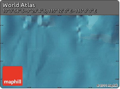 Satellite Map of the Area around 9° 46' 31" S, 115° 40' 30" E