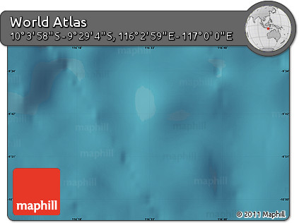 Satellite Map of the Area around 9° 46' 31" S, 116° 31' 30" E