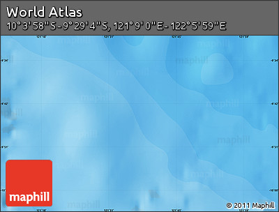 Political Map of the Area around 9° 46' 31" S, 121° 37' 30" E