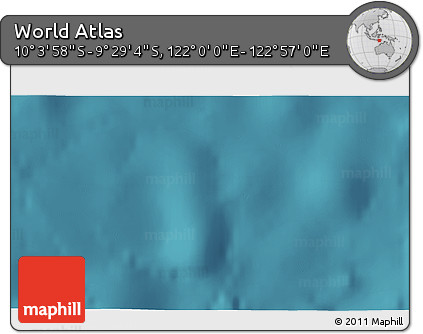 Satellite 3D Map of the Area around 9° 46' 31" S, 122° 28' 29" E