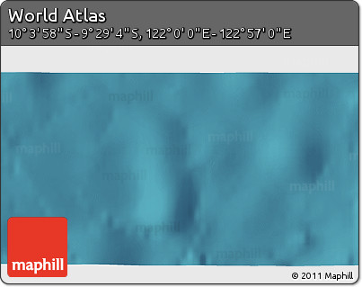 Satellite 3D Map of the Area around 9° 46' 31" S, 122° 28' 29" E