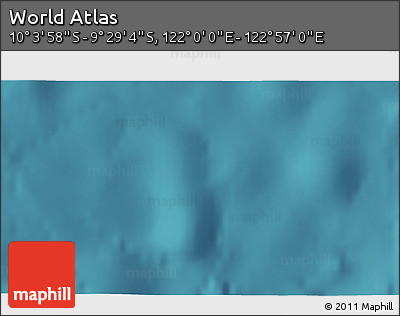 Satellite 3D Map of the Area around 9° 46' 31" S, 122° 28' 29" E