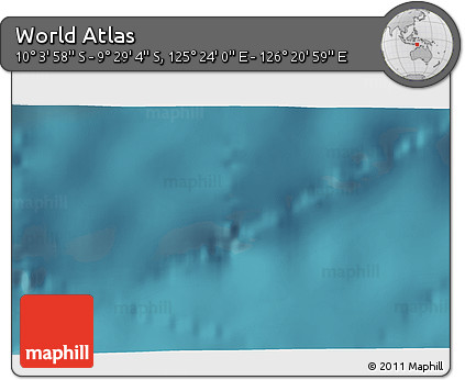Satellite 3D Map of the Area around 9° 46' 31" S, 125° 52' 30" E