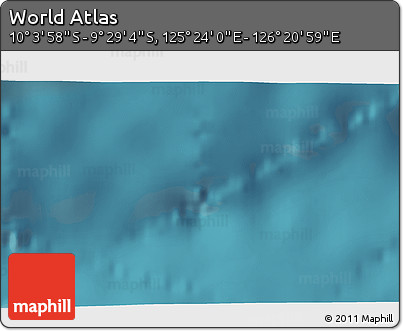 Satellite 3D Map of the Area around 9° 46' 31" S, 125° 52' 30" E