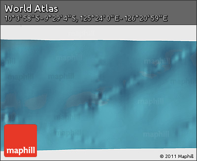 Satellite 3D Map of the Area around 9° 46' 31" S, 125° 52' 30" E