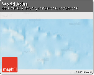 Physical 3D Map of the Area around 9° 46' 31" S, 129° 16' 30" E