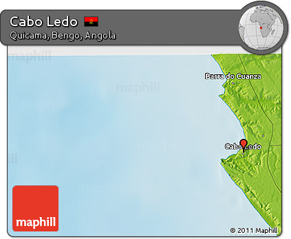 Physical 3D Map of Cabo Ledo