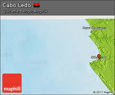 Physical 3D Map of Cabo Ledo
