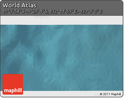 Satellite 3D Map of the Area around 9° 46' 31" S, 132° 40' 30" E