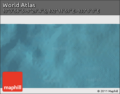 Satellite 3D Map of the Area around 9° 46' 31" S, 132° 40' 30" E