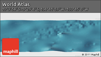 Satellite Panoramic Map of the Area around 9° 46' 31" S, 134° 13' 29" W